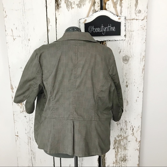 Lane Bryant plaid blazer jacket - Picture 5 of 7